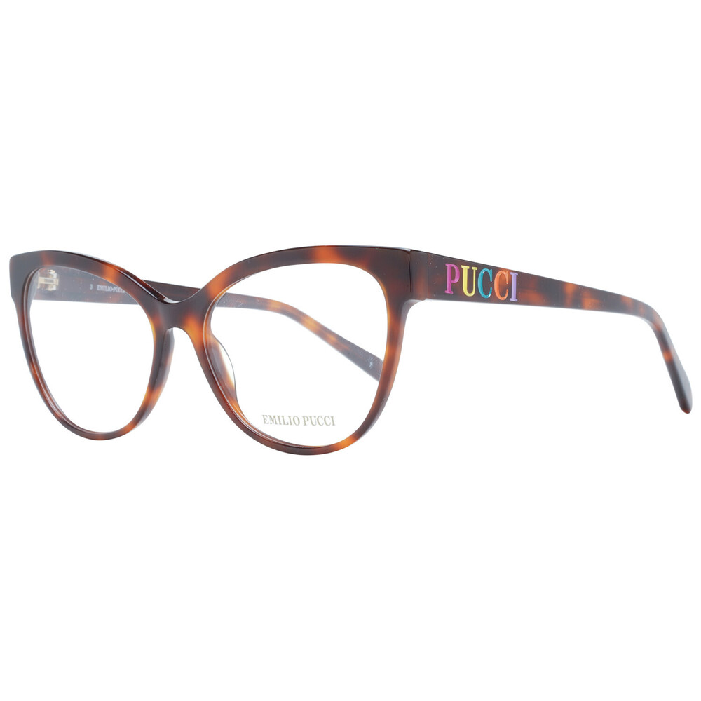 NWT Emilio Pucci EP5182-55052 Brown Rectangle 55mm Glasses